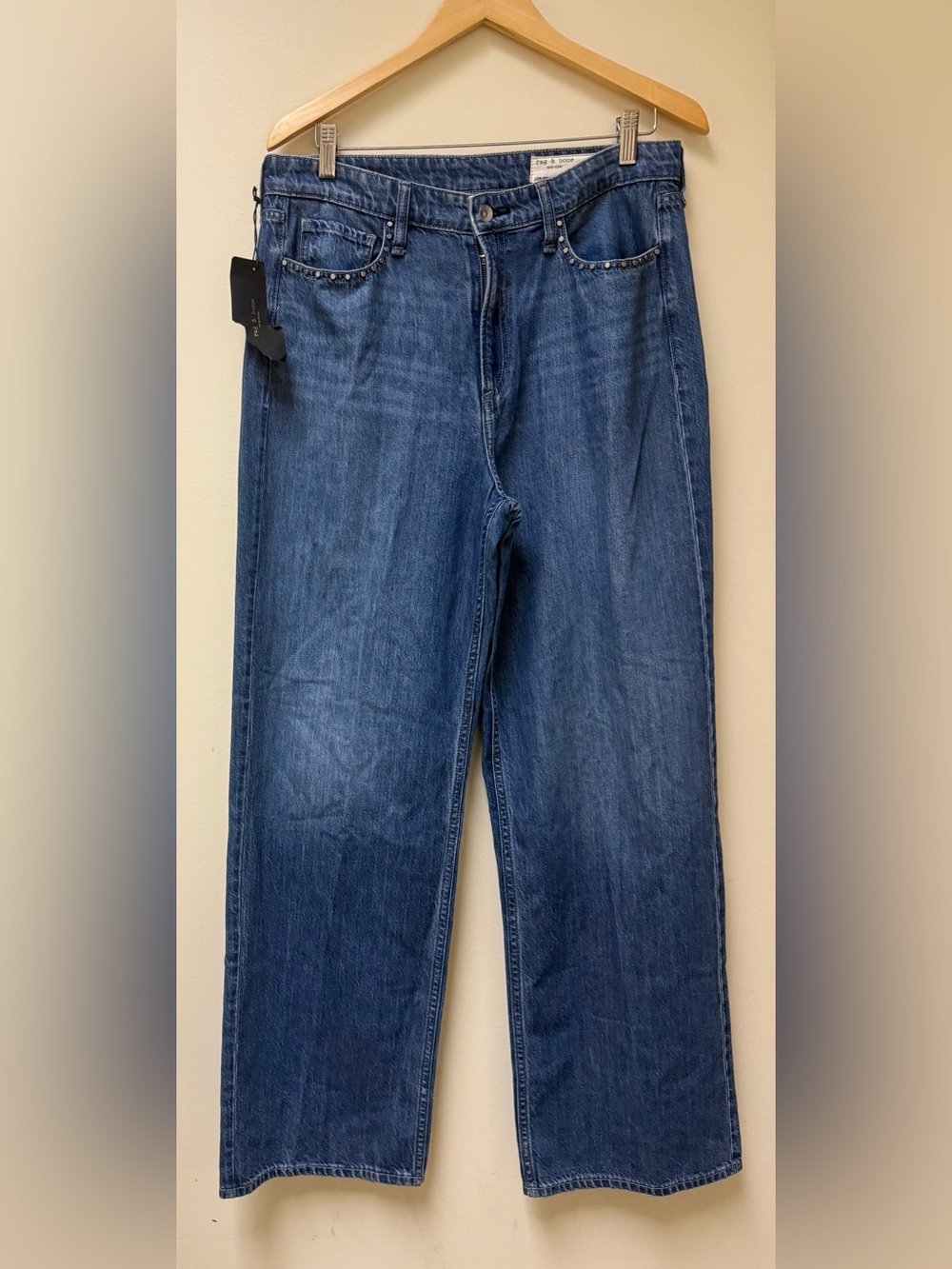 NWT 🔵rag & bone 
Lori Mid Rise Wide Leg Jeans🔵
